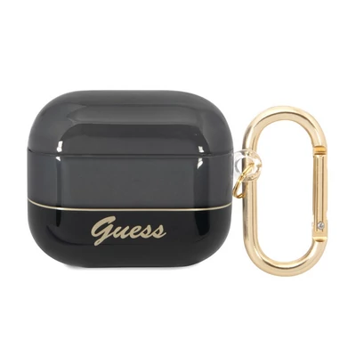 Tok, Guess /GUA3HGCOHK/, Airpods 3, Translucent, fekete