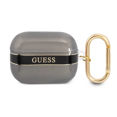 Tok, Guess /GUAPHHTSK/, Apple Airpods Pro, TPU Printed Stripe, fekete