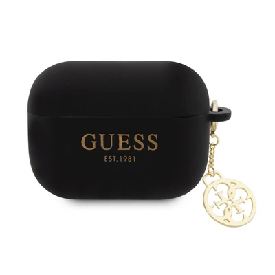 Tok, Guess /GUAP2LSC4EK/, Airpods Pro 2, 4G Charms Silicone, fekete