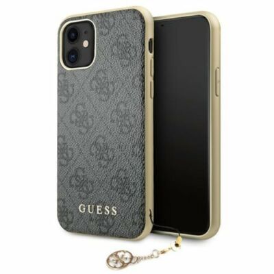 Tok, Guess /GUHCP12MGF4GGR/, 4G Charms, Apple Iphone 12 / 12 Pro (6,1"), szürke