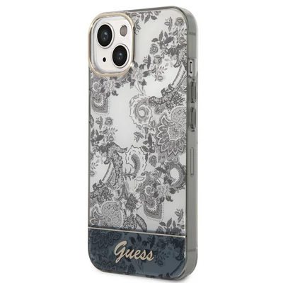 Tok, Guess /GUHCP14SHGPLHG/, PC/TPU Toile De Jouy, Apple Iphone 14 (6,1"), szürke
