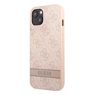 Tok, Guess /GUHCP13LP4SNP/, PU 4G Stripe, Apple Iphone 13 Pro (6,1"), rózsaszín