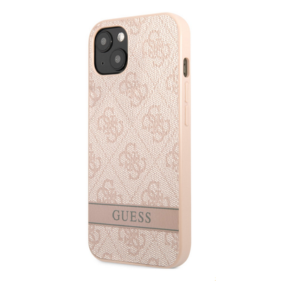 Tok, Guess /GUHCP13MP4SNP/, PU 4G Stripe, Apple Iphone 13 (6,1"), rózsaszín