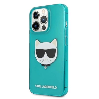 Tok, Karl Lagerfeld /KLHCP13LCHTRB/, Apple Iphone 13 Pro (6,1"), Choupette Fluo, kék