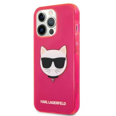 Tok, Karl Lagerfeld /KLHCP13XCHTRP/, Apple Iphone 13 Pro Max (6,7"), Choupette Fluo, rózsaszín