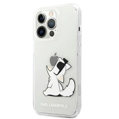 Tok, Karl Lagerfeld /KLHCP13XCFNRC/, Apple Iphone 13 Pro Max (6,7"), Choupette Fun, átlátszó