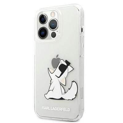 Tok, Karl Lagerfeld /KLHCP13XCFNRC/, Apple Iphone 13 Pro Max (6,7"), Choupette Fun, átlátszó