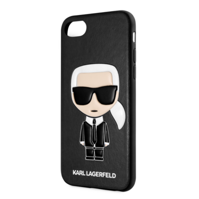 Tok, Karl Lagerfeld /KLHCI8IKPUBK/, Apple Iphone 7 / 8 / SE (2020 / 2022), Full Body Iconic, fekete