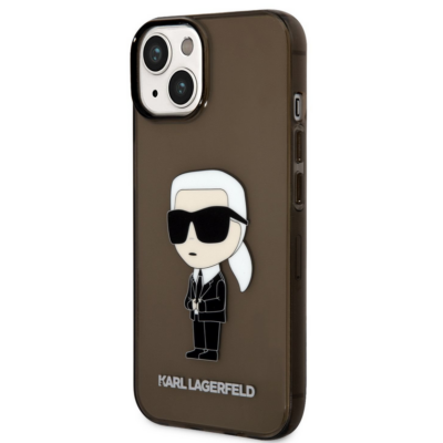 Tok, Karl Lagerfeld /KLHCP14SHNIKTCK/, Apple Iphone 14 (6,1"), Karl Lagerfeld IML Ikonik NFT, fekete
