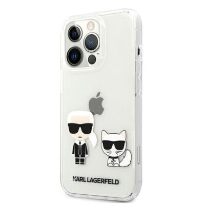 Tok, Karl Lagerfeld /KLHCP13LCKTR/, Apple Iphone 13 Pro (6,1"), Karl & Choupette, átlátszó