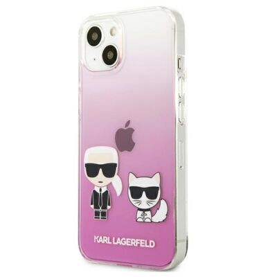 Tok, Karl Lagerfeld /KLHCP13SCKTRP/, Apple Iphone 13 Mini (5,4"), Karl & Choupette, lila átmenet