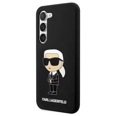Tok, Karl Lagerfeld /KLHCS23SSNIKBCK/, Samsung Galaxy S23, Liquid Silicone Ikonik NFT, fekete