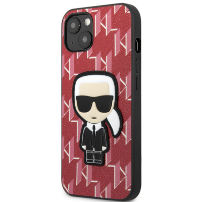Tok, Karl Lagerfeld /KLHCP13MPMNIKPI/, Apple Iphone 13 (6,1"), Monogram Ikonik, piros