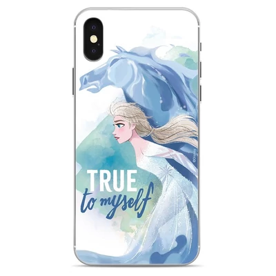 Szilikon tok, Samsung Galaxy A70 A705, Disney, mintás hátlap, minta 9 (Elsa)