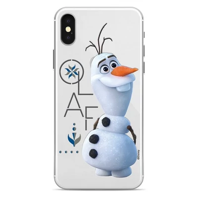 Szilikon tok, Samsung Galaxy A40 A405, Disney, mintás hátlap, minta 8 (Olaf)