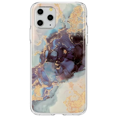 Tok, Marble Glitter, mintás hátlap, szilikon kerettel, Huawei P30 Lite, minta 3