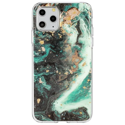 Tok, Marble Glitter, mintás hátlap, szilikon kerettel, Huawei P30 Lite, minta 4