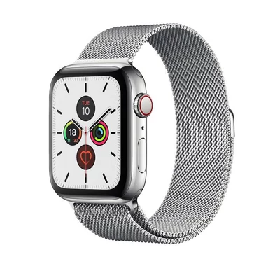 Milánó acél szíj, Apple Watch, Méret: 38/40/41mm, ezüst