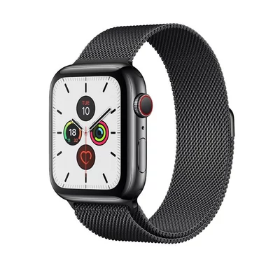 Milánó acél szíj, Apple Watch, Méret: 38/40/41mm, fekete
