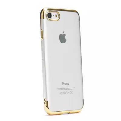 Tok, Electro szilikon hátlap, Apple Iphone 11 Pro (5,8"), átlátszó, arany kerettel