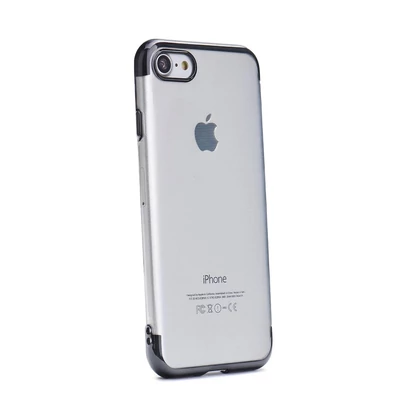 Tok, Electro szilikon hátlap, Apple Iphone  X / XS, átlátszó, fekete kerettel