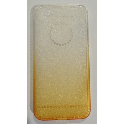 Tok, Ultra Slim-szilikon tok, Karen, Apple iPhone 6 / 6S, színátmenetes, arany-átlátszó