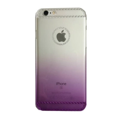 Tok, Ultra Slim-szilikon tok, Karen, Apple iPhone 6 Plus, színátmenetes, lila-átlátszó