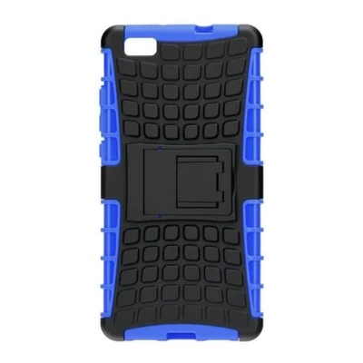 Tok, Panzer, ütésálló tok, Apple iphone X / XS, fekete-kék, csomagolás nélkül