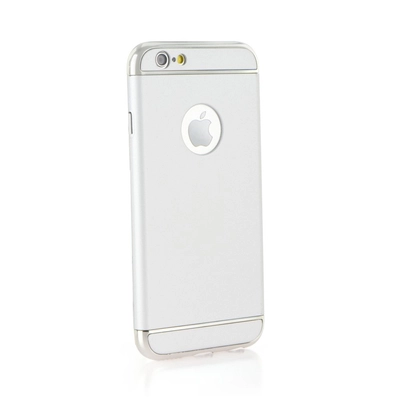 Tok, műanyag hátlap, 3 részes, Apple iPhone 6 / 6S, ezüst