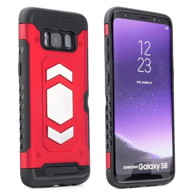 Tok, Magnet, ütésálló mágneses hátlap, szilikon kerettel, Apple Iphone XS Max, piros