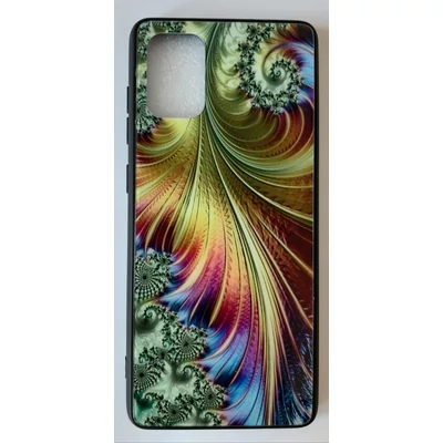 Tok, Glass, mintás üveg hátlap, szilikon kerettel, Apple Iphone 11 Pro (5,8"), minta 5 (színes toll)