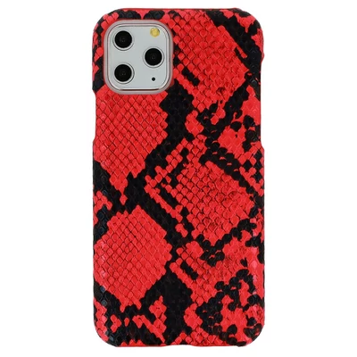 Tok, Vennus Wild, kígyóbőr mintás hátlap, Xiaomi Redmi 9C, fekete-piros