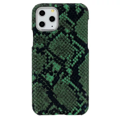 Tok, Vennus Wild, kígyóbőr mintás hátlap, Xiaomi Redmi Note 9, fekete-zöld