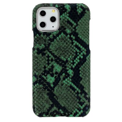 Tok, Vennus Wild, kígyóbőr mintás hátlap, Apple Iphone 12 Mini (5,4"), fekete-zöld