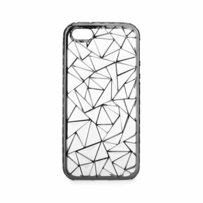 Tok, Luxury Metalic szilikon tok, Samsung Galaxy A3 (2016) A310, mozaik mintás, fekete