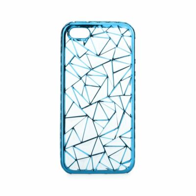 Tok, Luxury Metalic szilikon tok, Samsung Galaxy A3 (2016) A310, mozaik mintás, kék