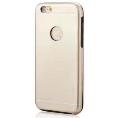 Tok, Motomo aluminium hátlap, szilikon kerettel, Apple iPhone 7 / 8, arany, prémium minőség