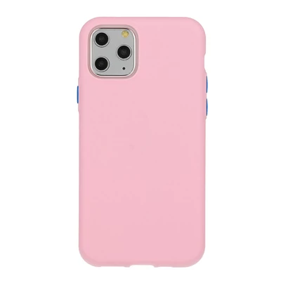 Tok, Solid Silicone, Samsung Galaxy S21 Plus, szilikon hátlapvédő, halvány rózsaszín