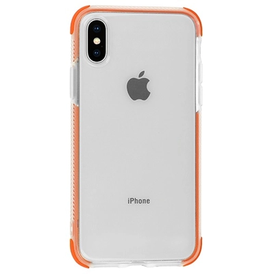 Tok, Summer szilikon hátlap, Apple Iphone 6 / 6S, átlátszó, narancssárga kerettel