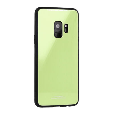 Tok, Glass, üveg hátlap, szilikon kerettel, Samsung Galaxy A6 (2018) A600, zöld