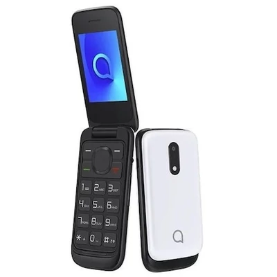 Mobiltelefon, Alcatel 2057D, Kártyafüggetlen, Dual SIM, fehér