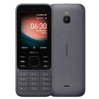 Mobiltelefon, Nokia 6300, Kártyafüggetlen, 4G, Dual Sim, szürke