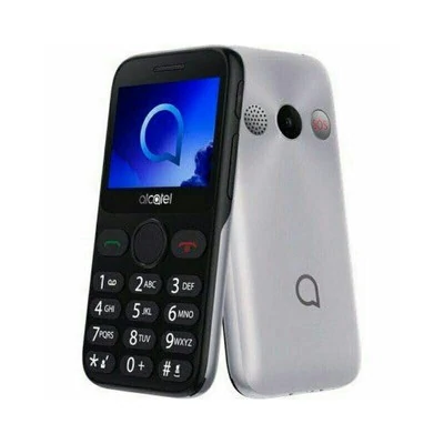 Mobiltelefon, Alcatel 2019G, Kártyafüggetlen, FM rádiós, fekete-ezüst