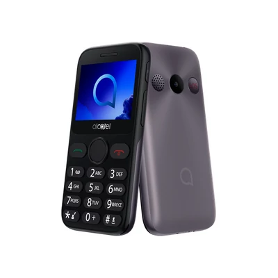 Mobiltelefon, Alcatel 2019G, Kártyafüggetlen, FM rádiós, fekete-szürke