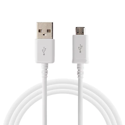 Adatkábel, Samsung, / USB / MICRO USB /, gyári, /ECB-DU4AWE/, fehér, csomagolás nélküli