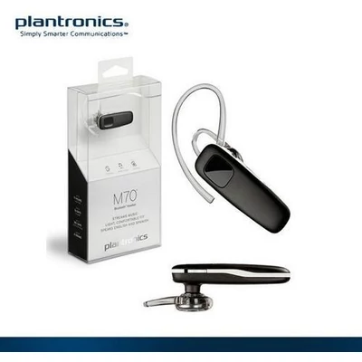 Bluetooth headset, Plantronics M70, fekete, gyári dobozos bluetooth headset, 2 telefont kezel, bluetooth 3.0, bliszteres
