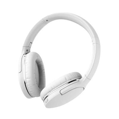 Bluetooth headset, Baseus Encok D02 Pro /NGD02-C02/, sztereó fejhallgató mikrofonnal, 2 telefont kezel, fehér, bliszteres
