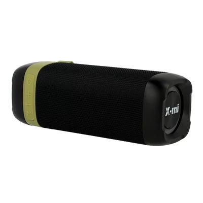 X-Mi GF402 hordozható bluetooth hangszóró FM rádióval, USB / AUX / Micro USB bemenettel, 2*4.5 W, 1200 mAh, karpánttal, fekete, bliszteres (prémium minőség)