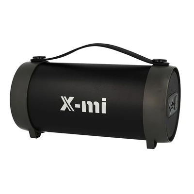 X-Mi S22E hordozható bluetooth hangszóró FM rádióval, micro SD olvasóval, USB és AUX bemenettel, 10 W, 1500 mAh, karpánttal, fekete, bliszteres (prémium minőség)