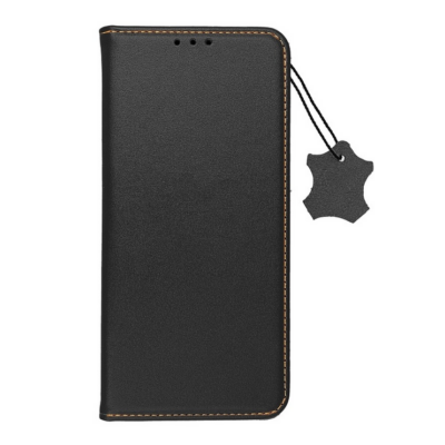 Tok, Forcell Smart Pro, mágneses oldalra nyíló eredeti bőr, flip tok, Samsung Galaxy S20 FE, fekete